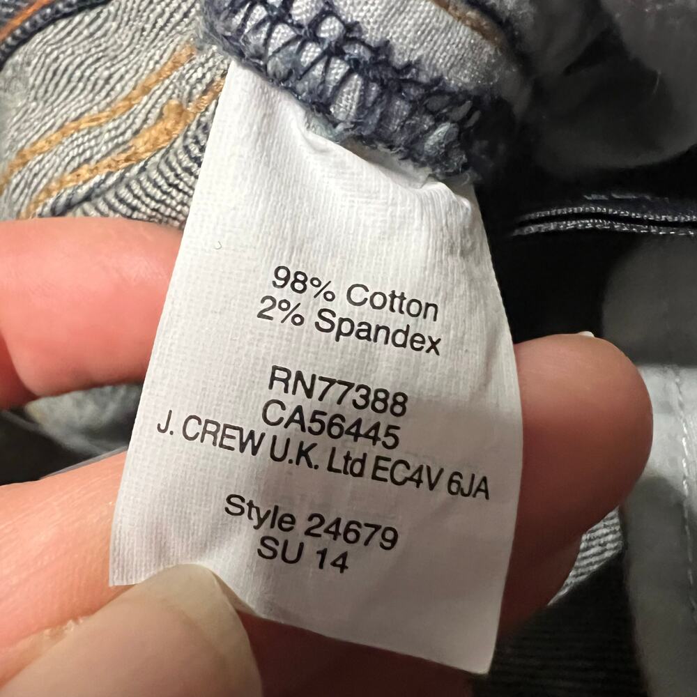 J Crew Jeans Womens 26 (29x19) Matchstick Straight Capri Mid Rise - Picture 5 of 9